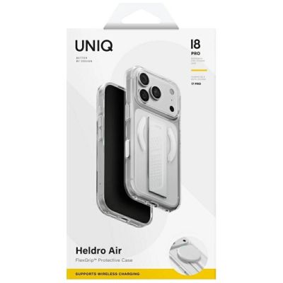 8. Uniq Heldro Air Magclick Charging Case for iPhone 18 Pro / 17 Pro - Transparent