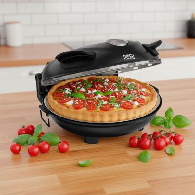 8. TEESA SUPREME pizza oven, 1200W, 32cm, viewing window, removable stone