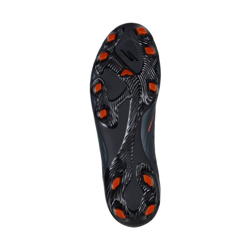 5. Skechers Razor 1.5 Academy FG Football Boots Black and Orange 252015 BKOR