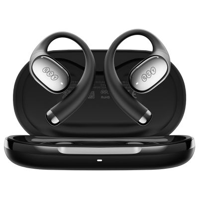 4. OWS QCY Crossky R70 LDAC IPX5 Headphones with Ear Hooks - Black