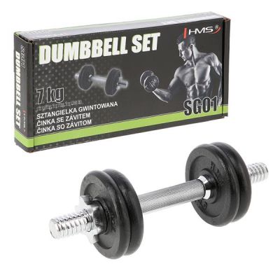 25. Threaded dumbbell HMS SG01 7 kg