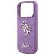 6. Guess Fixed Glitter Big 4G case for iPhone 17 Pro - purple