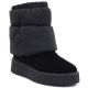 5. Black leather platform snow boots Big Star UU274731