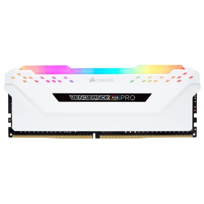 4. Corsair Vengeance RGB PRO - DDR4 - Kit - 32 GB: 2 x 16 GB - 288-PIN DIMM - 3200 MHz / PC4-25600 - CL16 - 1.35 V - Unbuffered - Non-ECC - White