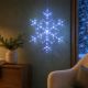 13. SNOWFLAKE DECORATIVE HANGING 40LED WHITE