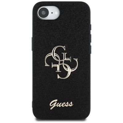 3. Guess Fixed Glitter Big 4G case for iPhone 16e - black