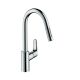 2. Hansgrohe Focus M41 kitchen faucet with pull-out spout