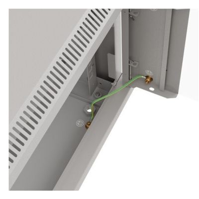 14. LANBERG WALL-HUNG RACK CABINET 19" 4U 540X350 GRAY GLASS DOOR (FLAT PACK)