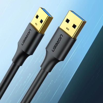 3. Ugreen US128 10369 USB-A 3.0 / USB-A 3.0 5Gb/s 0.5m cable - black
