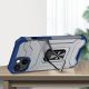 7. Crystal Ring Case Kickstand Tough Rugged Cover for iPhone 13 mini blue