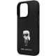 6. Karl Lagerfeld KLHCP14LSMHKNPK case for iPhone 14 Pro - black Silicone Ikonik Metal Pin