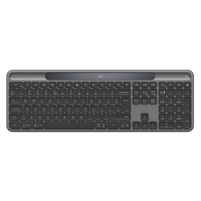Logitech Signature Slim Solar+ K980 Keyboard Universal RF Wireless + Bluetooth QWERTY UK International Graphite