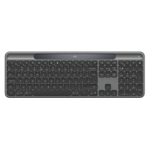 Logitech Signature Slim Solar+ K980 Keyboard Universal RF Wireless + Bluetooth QWERTY UK International Graphite