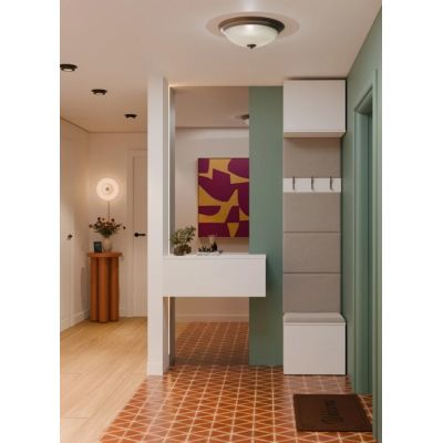 6. HAGA Coat Rack, 1 pc, White