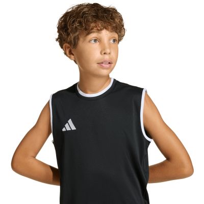 7. adidas Entrada 26 Sleeveless Jersey Kids' Black KB3933