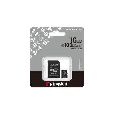 8. KINGSTON microSDHC 16GB Industrial C10 A1 pSLC Card