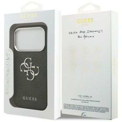 8. Guess 4G Big 4G Classic Logo case for iPhone 17 Pro Max - black