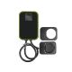 Green Cell EV15RFID Electric Vehicle Charging Station Black Aluminum Wall 3 Built-in LCD Display