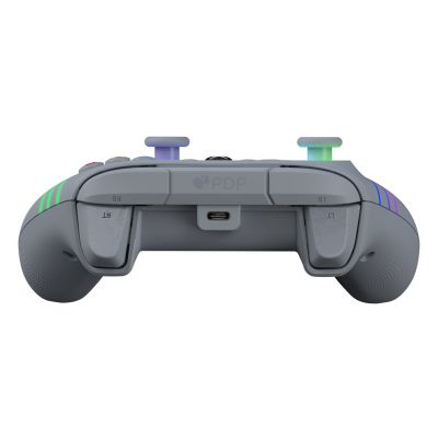 7. PDP Afterglow Wave Gray USB Gamepad Analog/Digital PC, Xbox One, Xbox Series S, Xbox Series X