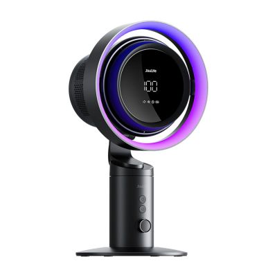 3. Jisulife Table Fan Pro3 10000mAh Desktop Turbine Fan with Filter - Dark Gray