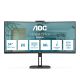 AOC V5 CU34V5CW/BK LED display 86.4 cm (34") 3440 x 1440 px Wide Quad HD Black