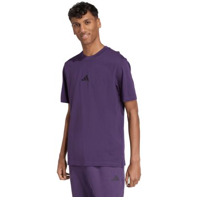 13. Men's adidas Essentials Small Logo Single Jersey Purple JW6232