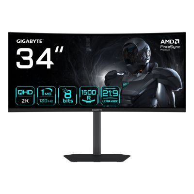 Gigabyte GS34WQC A 34" SS VA WQHD 120Hz 1ms 3440x1440 300cd/m2 HDMI ports: 1