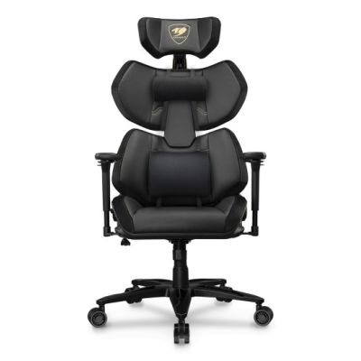 9. COUGAR Terminator Elite Gold Gaming Chair Upholstered Seat Black, Gold