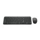 Logitech MK250 Keyboard RF Wireless + Bluetooth American International Graphite