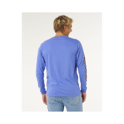 3. Men's RIP CURL Fade Out Icon L/S Tee Blue