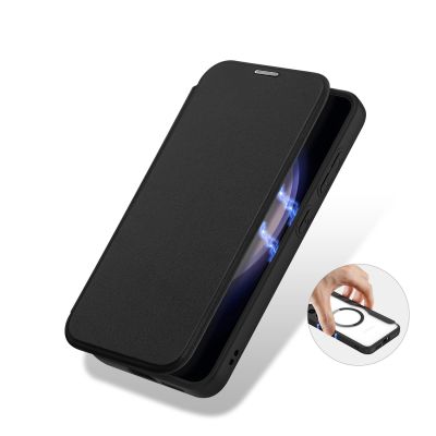 8. Dux Ducis Skin X Pro case for Samsung S24+ with magnetic ring and flap - black