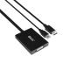 11. CLUB3D CAC-1010-A Cable Adapter 0.6m DisplayPort DVI-D + USB Black