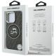 8. Karl Lagerfeld IML Glitter Karl & Choupette Heads Logo MagSafe Case for iPhone 16 Pro - Black