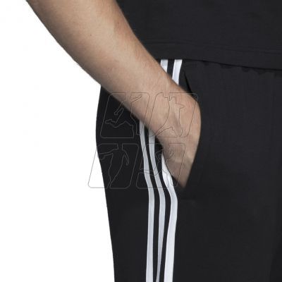 4. Adidas Essentials 3 Stripes Tapered Pant FT Cuffed M DU0468 pants