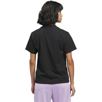 3. adidas Bow on Linear Logo Graphic Women's T-Shirt Black KB2400