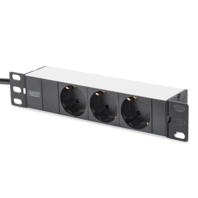 41. 10-inch network kit: 9U wall-mount cabinet, shelf, power strip, 8-port switch, Cat.6 panel, black