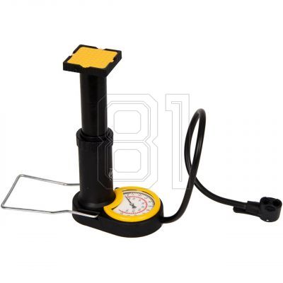 Dunlop bicycle foot pump with pressure gauge 175416