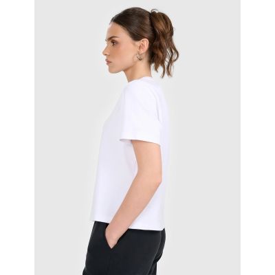 3. Women's regular plain T-shirt 4F 4FRAW25TTSHF3625-10S