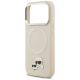6. Karl Lagerfeld Karl & Choupette Pins MagSafe Case for iPhone 17 Pro Max - Beige