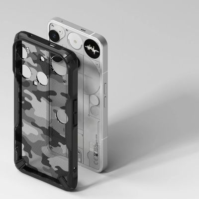4. Ringke Fusion X Case for Nothing Phone 3 - Gray and Black