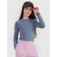 2. Longsleeve slim crop top plain girls 4F 4FJWSS25TLONF430-32S