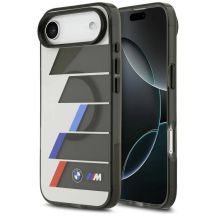 BMW M IML Metal Buttons Tricolor Lines MagSafe Case for iPhone Air - Gray