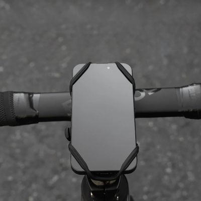 4. Rockbros LF24166 Silicone Bike Phone Holder 4-7" - Black