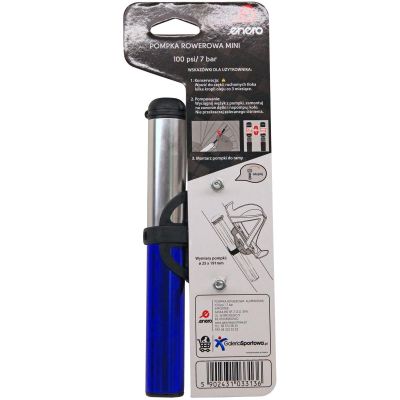 30. ENERO ALUMINUM BICYCLE PUMP 22x191MM BLUE 1033136