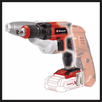 4. EINHELL AKU TE-DY 18 Li-Solo Drywall Screwdriver Black, Red