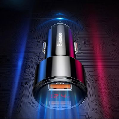 9. Baseus Magic Series PPS digital display (Type-c PD+QC) Intelligent dual quick charging and car charging of 45W Black(*)