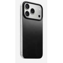NOMAD Magnetic Leather Back - Magnetic case for iPhone 18 Pro / 17 Pro, compatible with MagSafe, Horween leather (black)