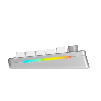 Glorious Gaming GMMK 3 PRO 75% Prebuilt Keyboard USB + RF Wireless + Bluetooth QWERTY US English Silver