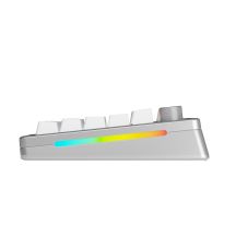 Glorious Gaming GMMK 3 PRO 75% Prebuilt Keyboard USB + RF Wireless + Bluetooth QWERTY US English Silver