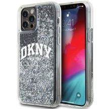 DKNY Liquid Glitter Big Logo iPhone 12 Pro/12 Case - Black